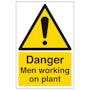 Danger Men Working On Plant - Portrait