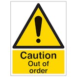 Caution Out Of Order - Portrait