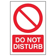 Prohibition / Do Not Disturb