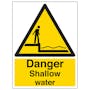 Danger Shallow Water - Portrait
