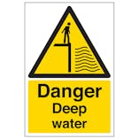 Danger Deep Water - Portrait