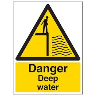 Danger Deep Water - Portrait