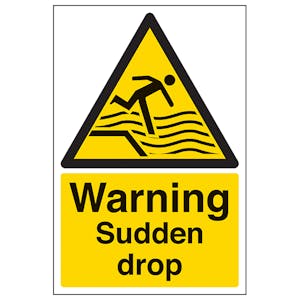 Warning Sudden Drop - Portrait