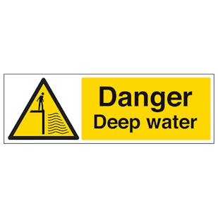 Danger Deep Water - Landscape
