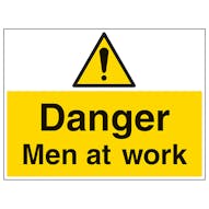 Danger Men At Work - Large Landscape