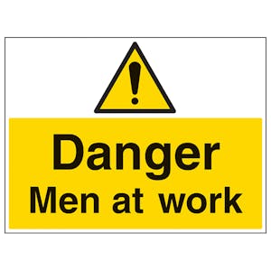 Danger Men At Work - Large Landscape