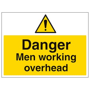 Danger Men Working Overhead - Large Landscape