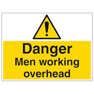 Danger Men Working Overhead - Large Landscape