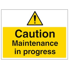 Caution Maintenance In Progress - Large Landscape