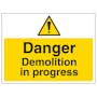 Danger Demolition In Progress - Large Landscape