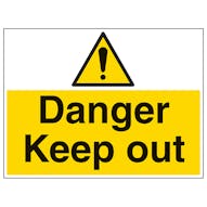 Danger Keep Out - Large Landscape