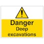 Danger Deep Excavations - Large Landscape