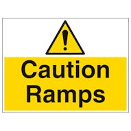 Caution Ramps - Large Landscape