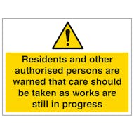 Residents & Other Authorised Users Are Warned - Correx®