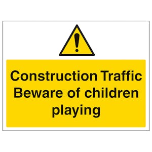Construction Traffic Beware Of Children - Correx