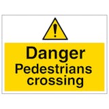 Danger Pedestrians Crossing