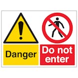Danger/Do Not Enter - Large Landscape