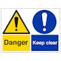Danger/Keep Clear - Large Landscape