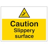 Caution Slippery Surface - Large Landscape