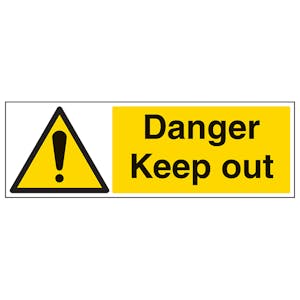 Danger Keep Out - Landscape - Removable Vinyl