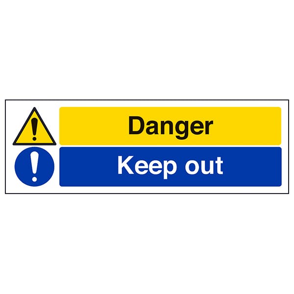 Danger/Keep Out - Landscape | Caution / Danger | Safety Signs | Safety ...