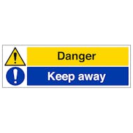 Danger / Keep Away - Landscape