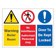 Boiler Room / Authorised Persons / Door Multi-Message - Landscape