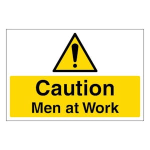 Caution Men At Work - Large Landscape