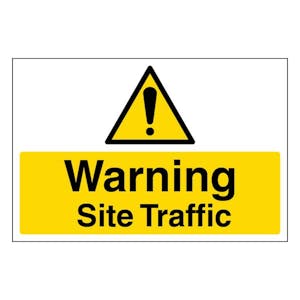 Warning Site Traffic - Large Landscape