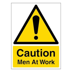 Caution Men At Work - Portrait