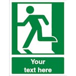 Custom Emergency Exit (Left Hand) Safety Sign
