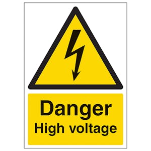 Danger High Voltage - A4