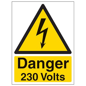 Danger 230 Volts - Portrait