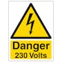 Danger 230 Volts - Portrait