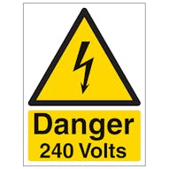 Danger 240 Volts - Portrait