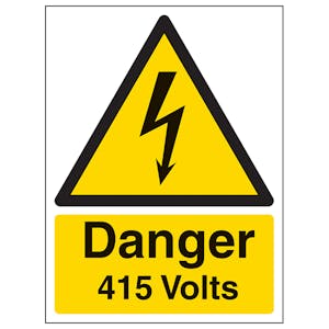 Danger 415 Volts - Portrait