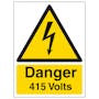 Danger 415 Volts - Portrait