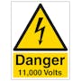 Danger 11,000 Volts - Portrait