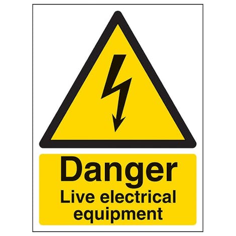 Danger Live Electrical Equipment