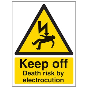 Keep Off Death Risk By Electrocution - Portrait
