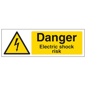 Danger Electric Shock Risk - Landscape