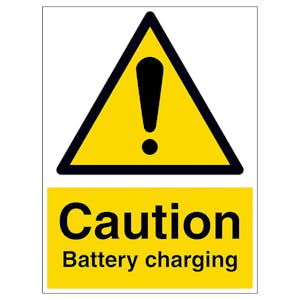 Caution Battery Charging