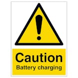 Caution Battery Charging