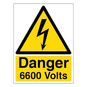 Danger 6600 Volts - Portrait