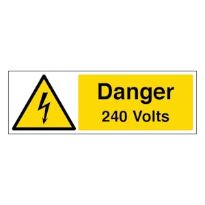 Danger 240 Volts - Landscape