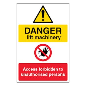 Danger Lift Machinery - Portrait