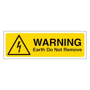 Warning Earth Do Not Remove - Slim Landscape