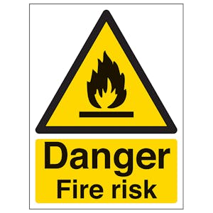 Danger Fire Risk - Portrait