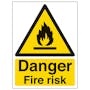 Danger Fire Risk - Portrait