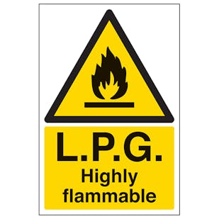 L.P.G. Highly Flammable - Portrait